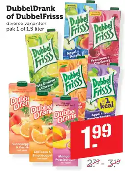 Coop DubbelDrank of DubbelFrisss aanbieding