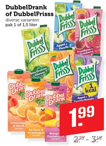 Coop DubbelDrank of DubbelFrisss aanbieding