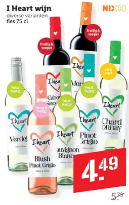 Coop I Heart wijn aanbieding