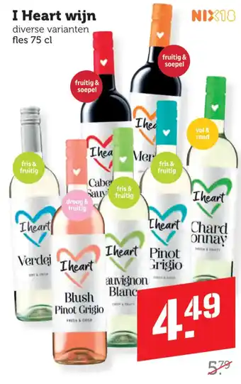 Coop I Heart wijn aanbieding