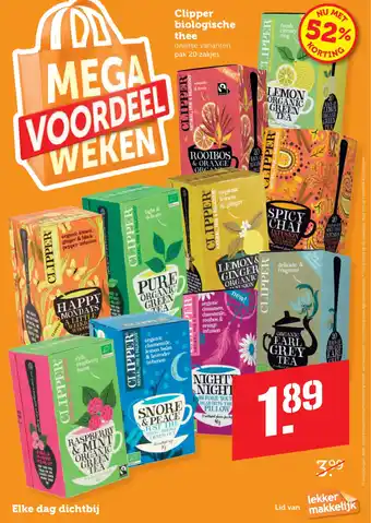 Coop Clipper biologische aanbieding
