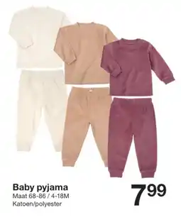 Zeeman Baby pyjama aanbieding