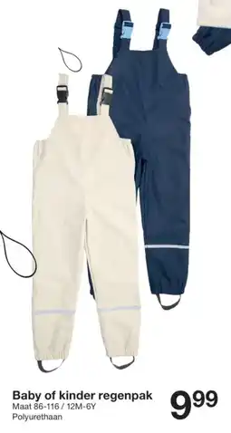 Zeeman Baby of kinder regenpak aanbieding