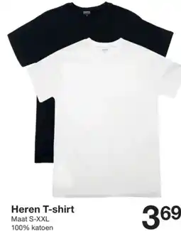 Zeeman Heren T-shirt Maat S-XXL aanbieding