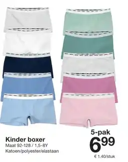 Zeeman Kinder boxer Maat aanbieding
