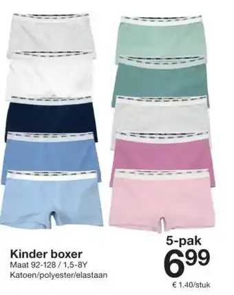 Zeeman Kinder boxer Maat aanbieding