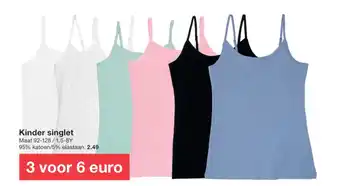 Zeeman Kinder singlet aanbieding