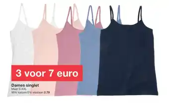 Zeeman Dames singlet aanbieding