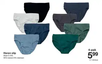 Zeeman Heren slip aanbieding