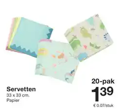 Zeeman Servetten aanbieding