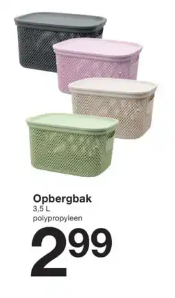 Zeeman Opbergbak aanbieding