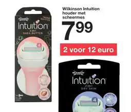 Zeeman Wilkinson Intuition houder met scheermes aanbieding