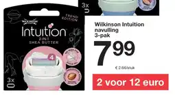 Zeeman Wilkinson Intuition navulling 3 pak aanbieding