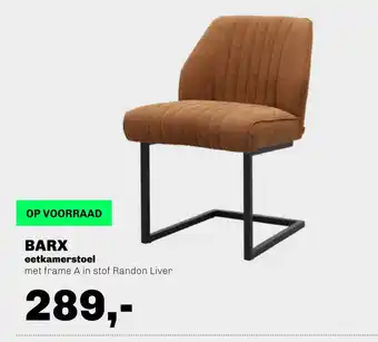 Trendhopper BARX eetkamerstoel met frame A in stof Randon Liver aanbieding