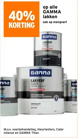 GAMMA Op alle GAMMA lakken aanbieding