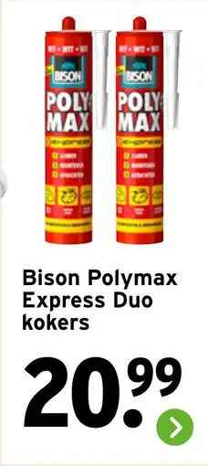 GAMMA Bison Polymax Express Duo kokers aanbieding