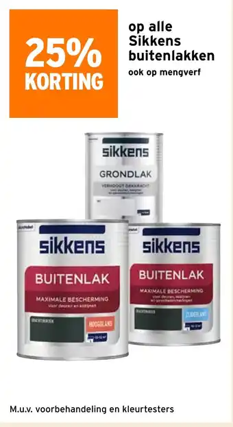 GAMMA Op alle Sikkens buitenlakken aanbieding
