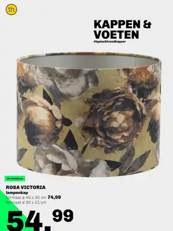 Trendhopper ROSA VICTORIA lampenkap aanbieding