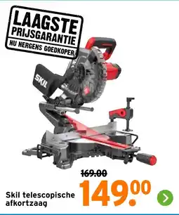 GAMMA Skil telescopische afkortzaag aanbieding