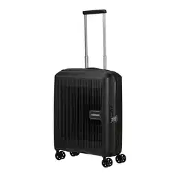 Amazon American Tourister Aerostep - Spinner S, uitbreidbare handbagage, 55 cm, 36/40 L, zwart (zwart) aanbieding
