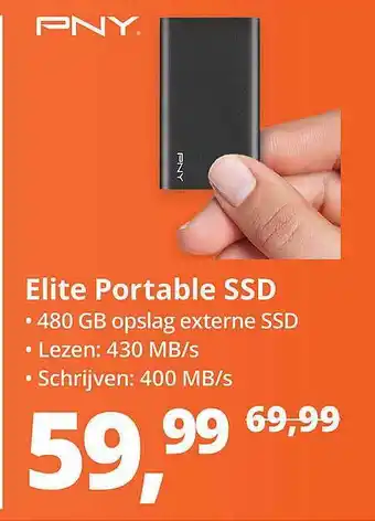 Paradigit Pny elite portable ssd aanbieding