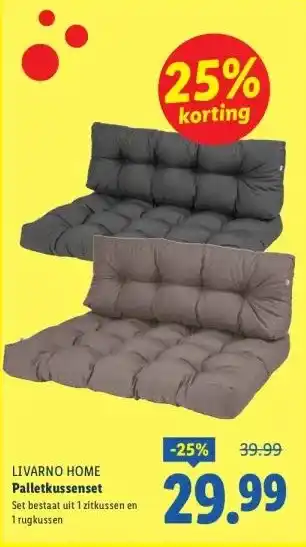 Lidl Palletkussenset aanbieding