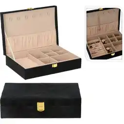 Marskramer Juwelenbox 280x190x70mm zwart aanbieding