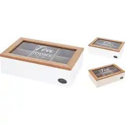 Marskramer Theedoos mdf 6 vakjes aanbieding