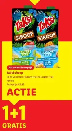 Lidl Taksi siroop aanbieding