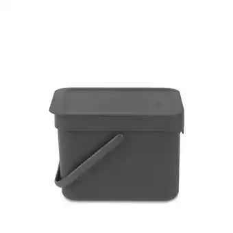 Marskramer Brabantia afvalemmer Sort & Go 6L grijs aanbieding