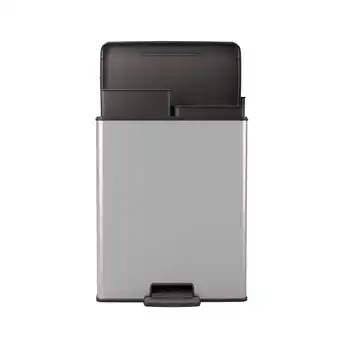 Marskramer Curver Pedaalemmer Decobin duo 26L/26L Zilver metallic aanbieding