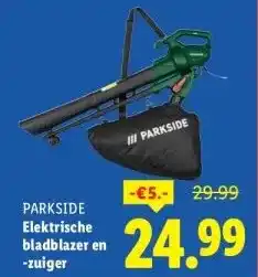 Lidl Elektrische bladblazer en -zuiger aanbieding