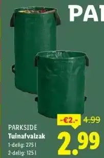 Lidl Tuinafvalzak aanbieding