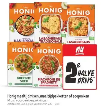 Jumbo Honig maaltijdmixen, maaltijdpakketten of soepmixen aanbieding