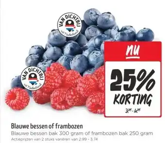 Jumbo Blauwe bessen of frambozen aanbieding
