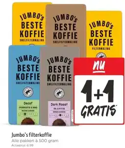 Jumbo Jumbo's filterkoffie aanbieding