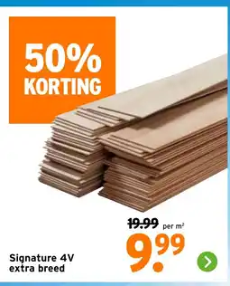 GAMMA Signature 4V extra breed aanbieding