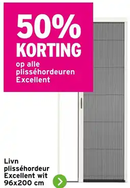 GAMMA Livn plisséhordeur Excellent wit aanbieding