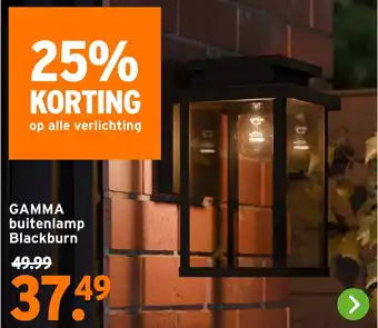 GAMMA GAMMA buitenlamp Blackburn aanbieding