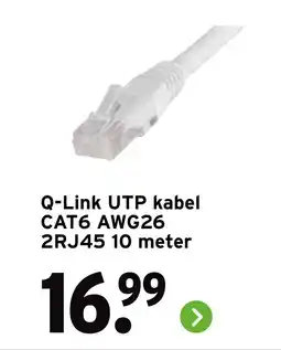 GAMMA Q Link UTP kabel CAT6 AWG26 2RJ45 aanbieding