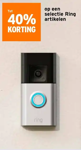 GAMMA Op een selectie ring artikelen aanbieding