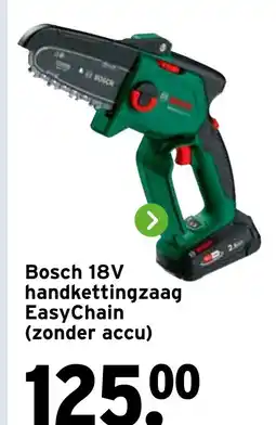 GAMMA Bosch 18V handkettingzaag EasyChain aanbieding