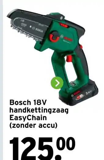 GAMMA Bosch 18V handkettingzaag EasyChain aanbieding
