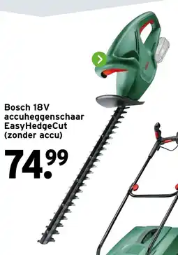 GAMMA Bosch 18V accuheggenschaar EasyHedgeCut aanbieding