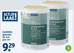 GAMMA GAMMA glaswol aanbieding