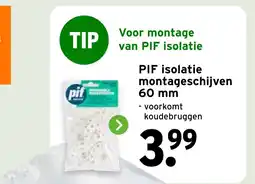 GAMMA PIF isolatie montageschijven aanbieding