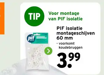 GAMMA PIF isolatie montageschijven aanbieding