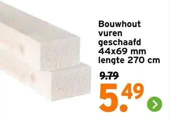 GAMMA Bouwhout vuren aanbieding