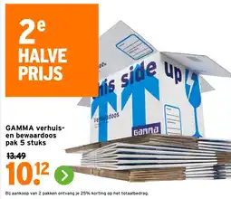 GAMMA GAMMA verhuis en bewaardoos pak aanbieding