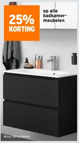 GAMMA Op alle badkamer meubelen aanbieding